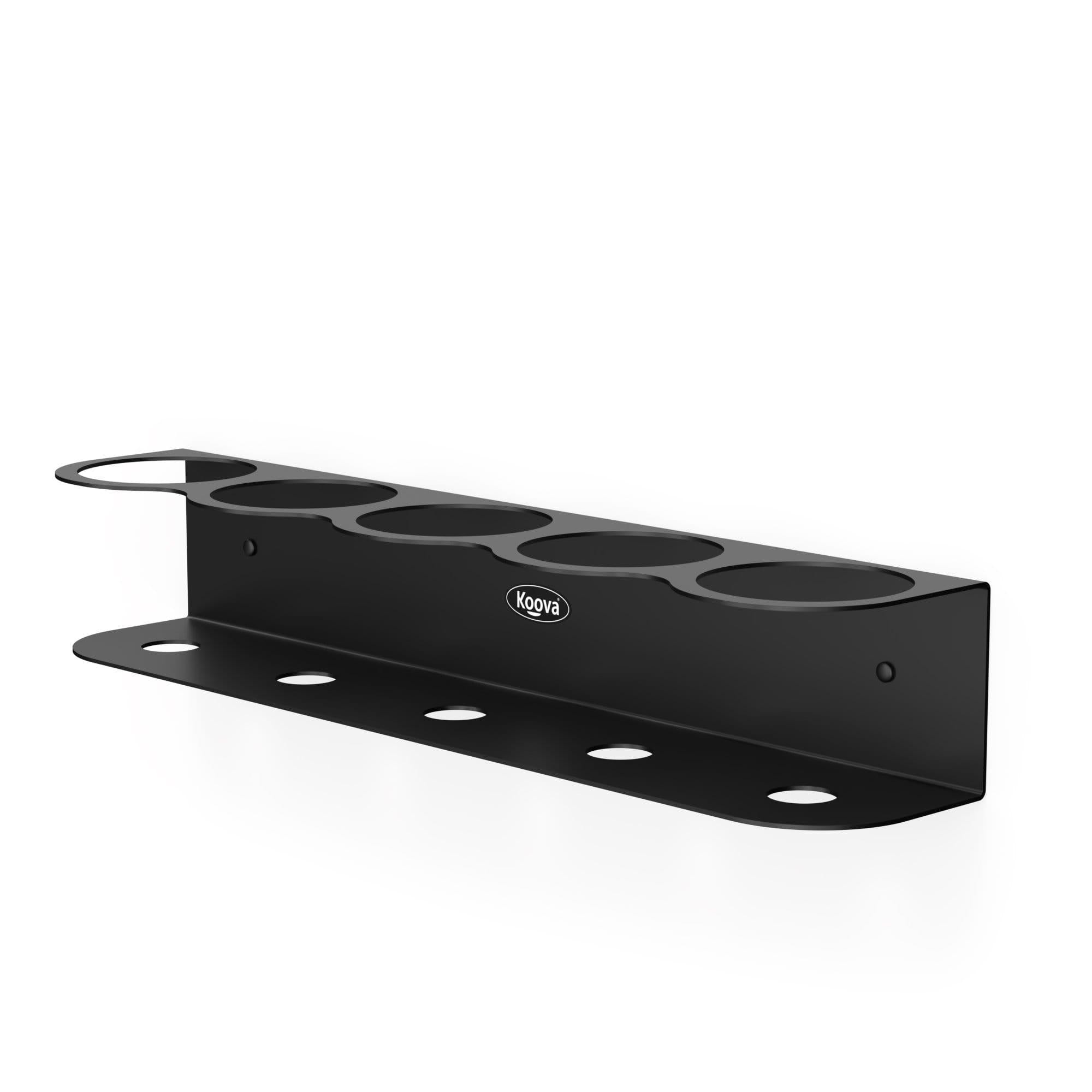 Crimson Astraeus 5-bottle spray bottle holder for organization, mounted wall-mounted storage for cleaning sprays and household bottles.