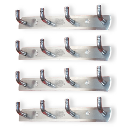 Steel Cloth Hanger 4 Point Khunti L Type by Burgundy Alder, sturdy home and garden cloth hanger with four points for hanging clothes.