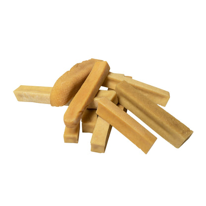 Harlequin Ganymede Yak Cheese Churpi Dog Chews, 2 count, 5.5 oz, natural pet treat with durable yak cheese for dogs.