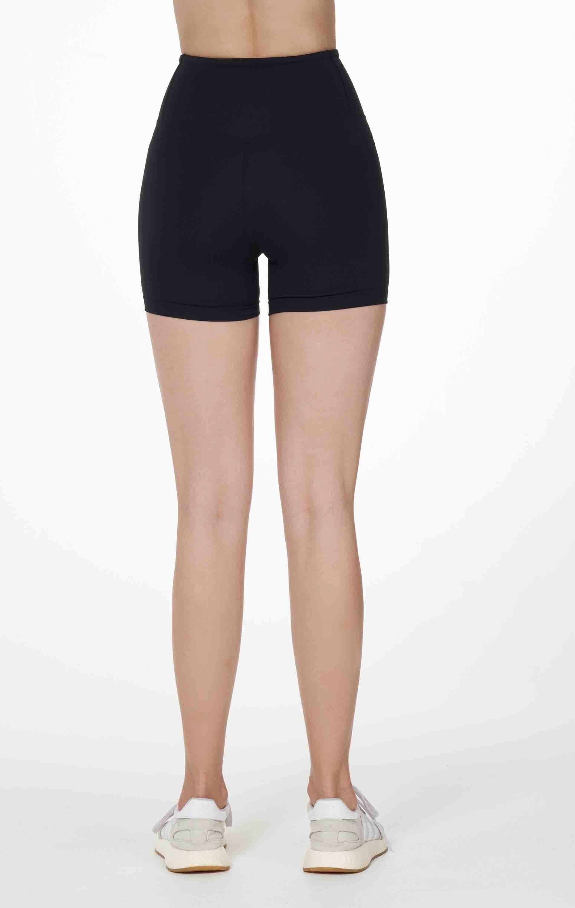 Lemon Molly Hybrid Cloudlux High Waist Shorts in Stone Grey, women&