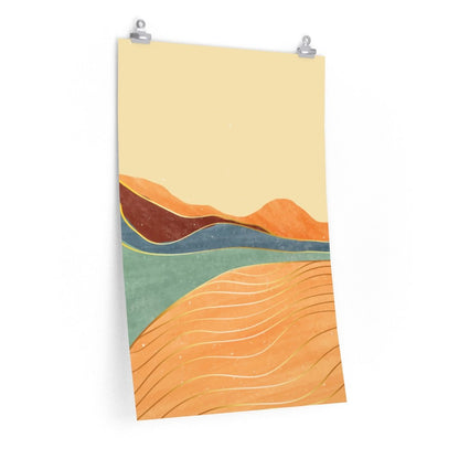Yellow Pandora Toscana Landscape Premium Matte vertical poster featuring a scenic outdoor view for elegant home decor.