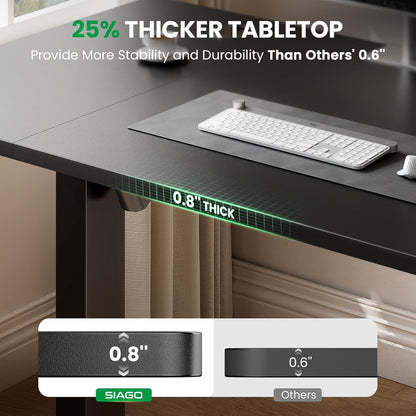 Electric Standing Desk 55x24 Inches Adjustable Height