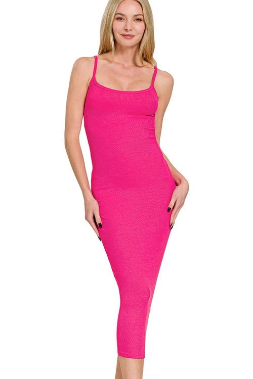 Ribbed Jade Icarus Zenana Bodycon Midi Dress in automotive style, featuring a sleek, fitted design with detailed ribbed fabric.