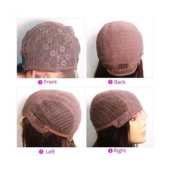 Natural color 4x4 lace closure wig with body wave human hair, high density, by Pear Daisy for versatile styling.