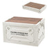 Pear Daisy folding storage bin for camping, collapsible and stackable organizer box, ideal for home and outdoor use.