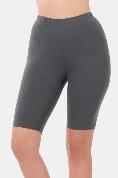 Women’s Zenana High Waist Bermuda Shorts by Jade Icarus, featuring a comfortable fit and classic denim style.
