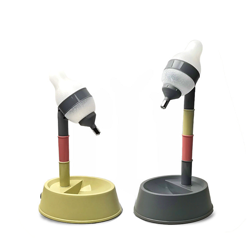Maroon Asteria automatic pet water dispenser and feeder stand with adjustable height for easy pet hydration and feeding.