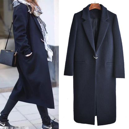 Carmine Juneberry Structure Slim Wool Coat 25 Edition, a tailored dark gray jacket with a sleek design and classic collar.