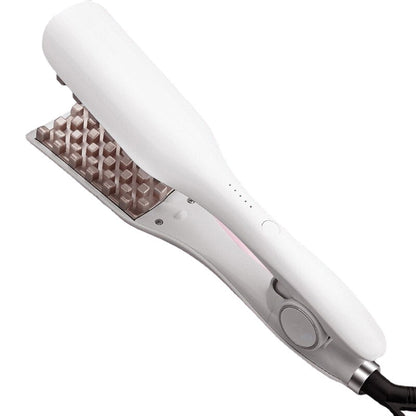 Maroon Asteria 3D Grid Corn Perm Splint professional fluffy ceramics hair curler for creating waves and curls in hair.