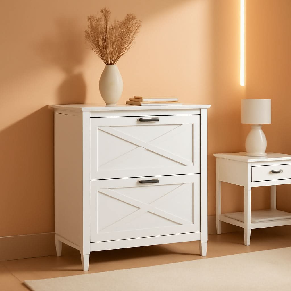 Key West Lateral File Cabinet 2 Drawer Modern Farmhouse