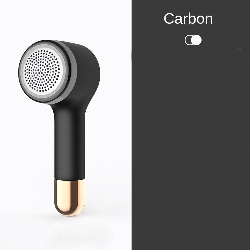 Maroon Asteria Hair Ball Trimmer USB charging device for home use, with a compact design and safety blades for removing lint and fuzz.