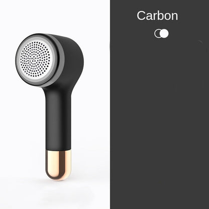 Maroon Asteria Hair Ball Trimmer USB charging device for home use, with a compact design and safety blades for removing lint and fuzz.