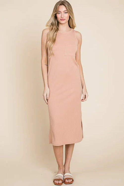 Jade Icarus BOMBOM ribbed knit sleeveless midi dress, women&