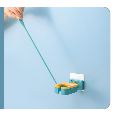 Maroon Asteria bathroom wall-mounted hair dryer rack with punch-free installation, designed for convenient toilet and bathroom organization.