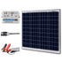 Fuchsia Rose ACOPOWER 50W 12V solar charger kit with 10A charge controller and MC4 connectors for outdoor solar power use