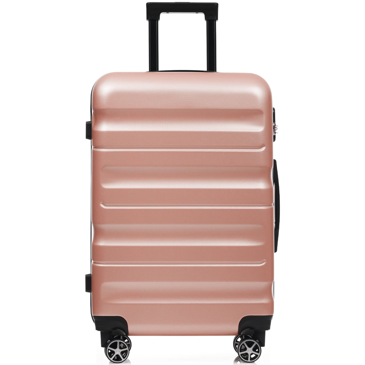 Sangria Beech lightweight hardshell ABS luggage set with durable suitcases featuring a sleek design and dual spinner wheels for easy travel.