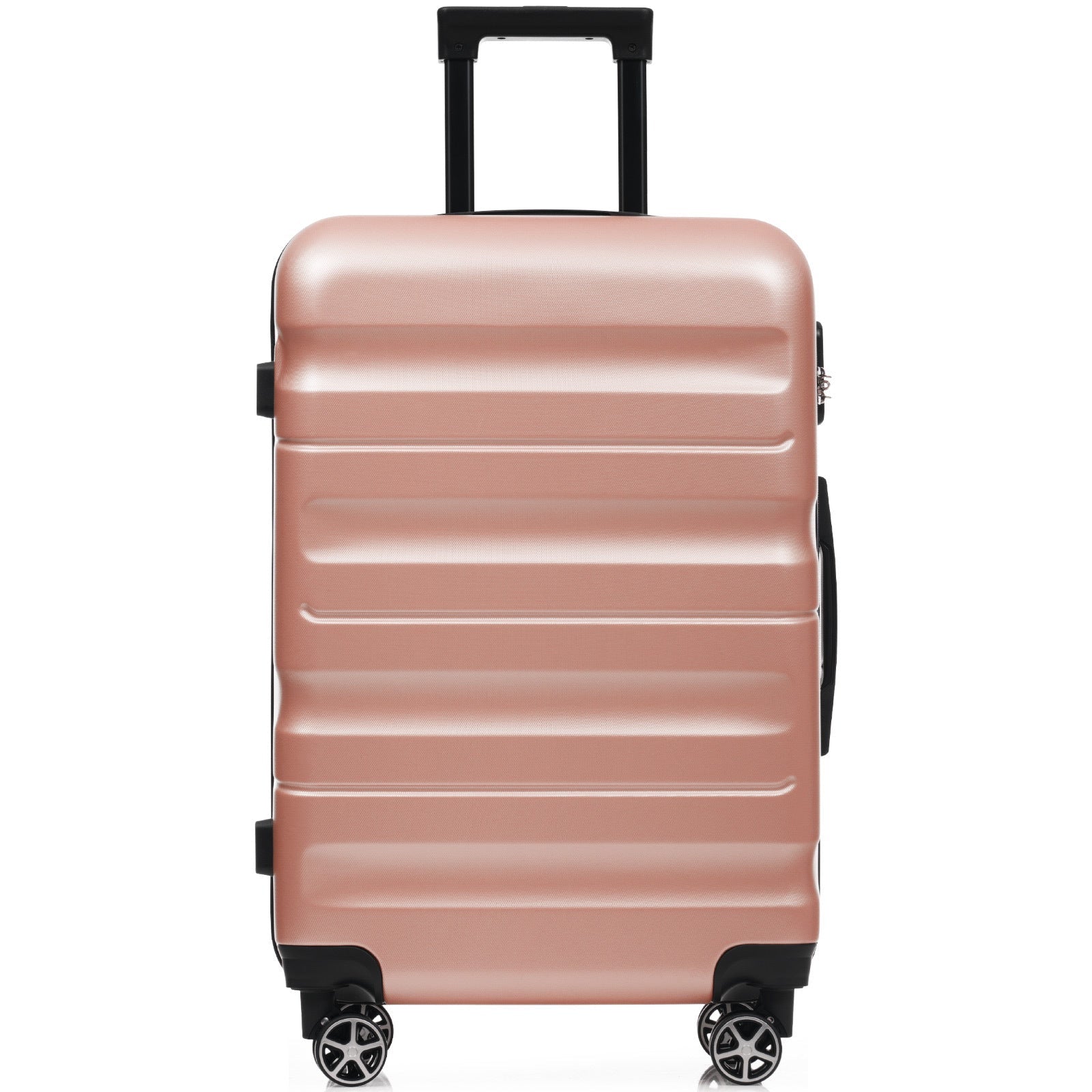Sangria Beech lightweight hardshell ABS luggage set with durable suitcases featuring a sleek design and dual spinner wheels for easy travel.