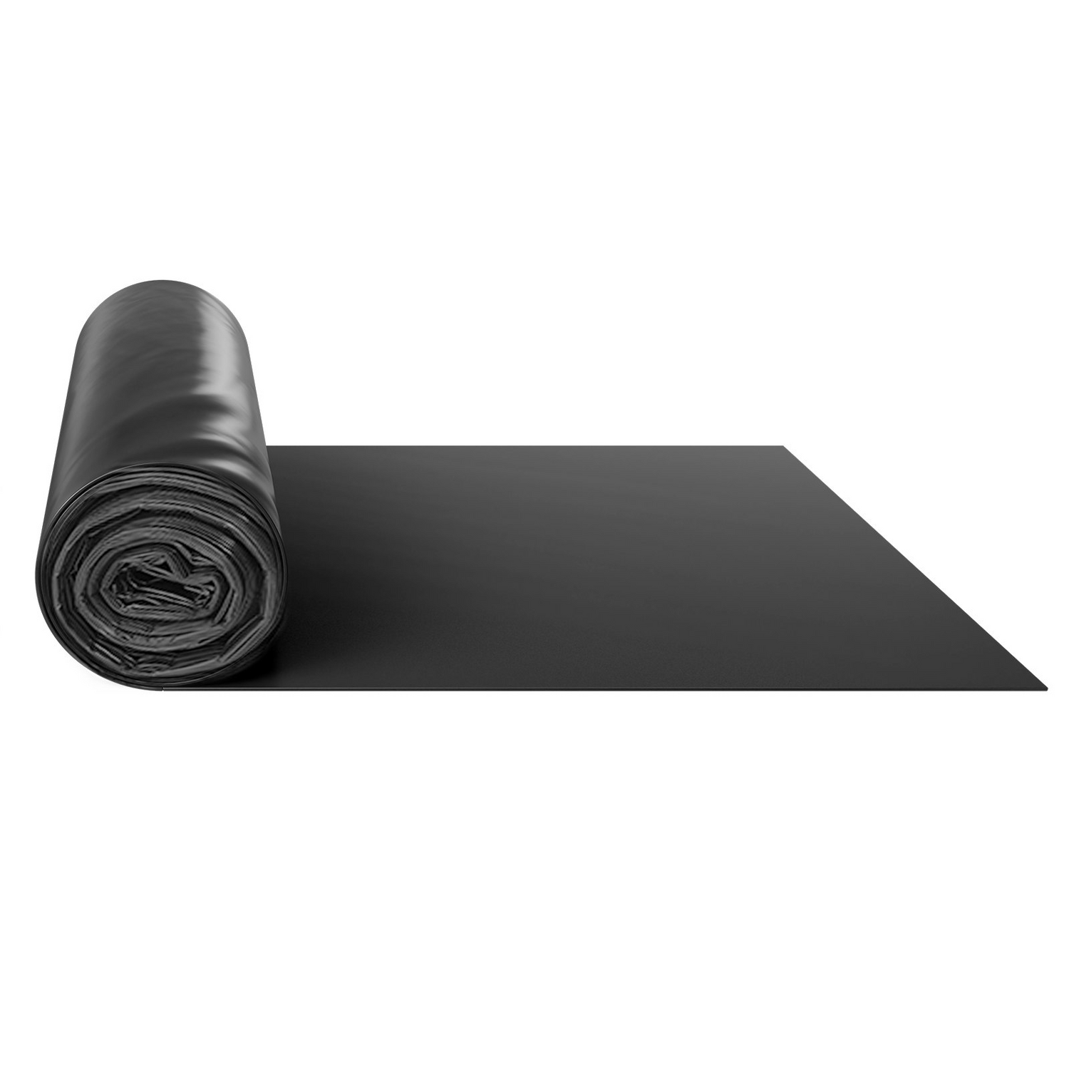 Heavy-duty black plastic sheeting roll by VEVOR, 3ft x 50ft, 4 mil thick polyethylene tarp for painting, vapor barrier, and covering.