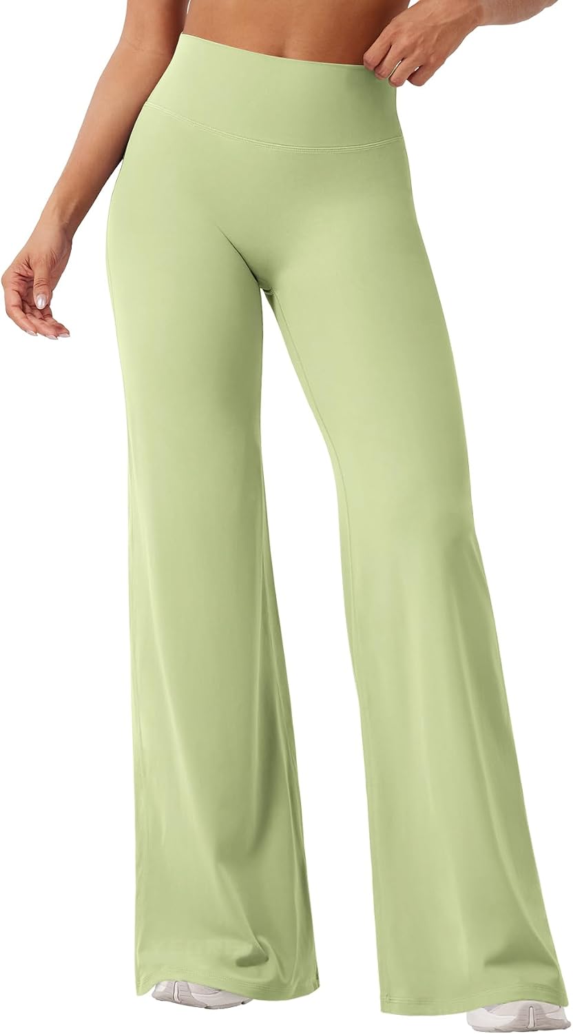 YEOREO Ease Workout Leggings Womens Straight Leggings Eddiy Gym Yoga Pants | 29"/31.5"/33"/35",No Front Seam,High Waist,Buttery,Booty Lifting,Wide Leg