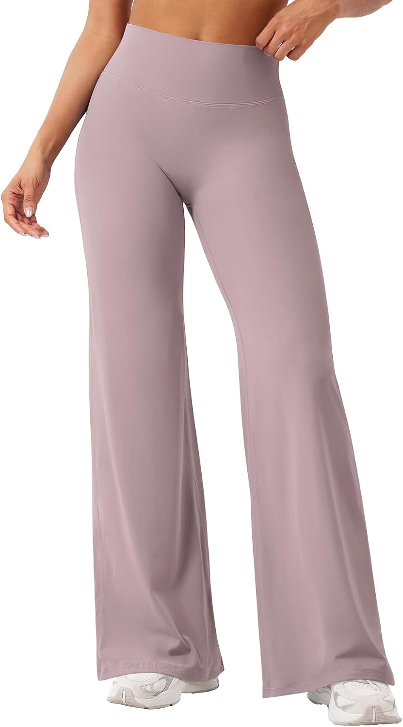 YEOREO Ease Workout Leggings Womens Straight Leggings Eddiy Gym Yoga Pants | 29"/31.5"/33"/35",No Front Seam,High Waist,Buttery,Booty Lifting,Wide Leg