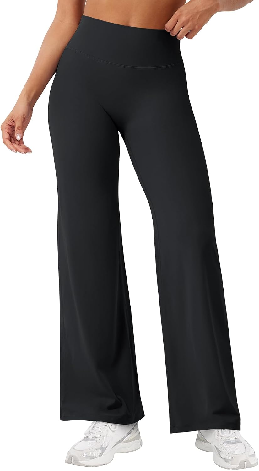 YEOREO Ease Workout Leggings Womens Straight Leggings Eddiy Gym Yoga Pants | 29"/31.5"/33"/35",No Front Seam,High Waist,Buttery,Booty Lifting,Wide Leg