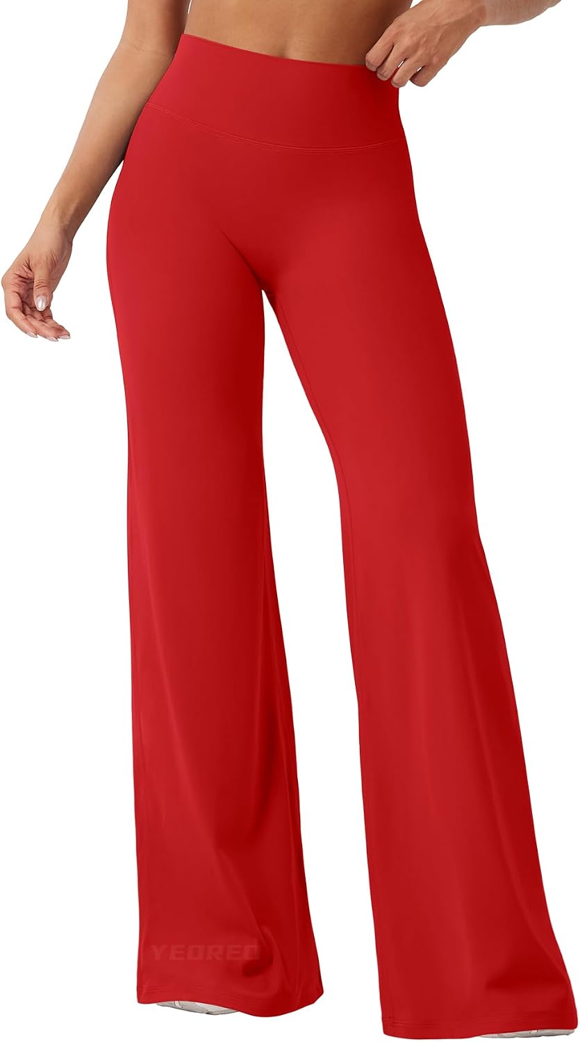 YEOREO Ease Workout Leggings Womens Straight Leggings Eddiy Gym Yoga Pants | 29"/31.5"/33"/35",No Front Seam,High Waist,Buttery,Booty Lifting,Wide Leg
