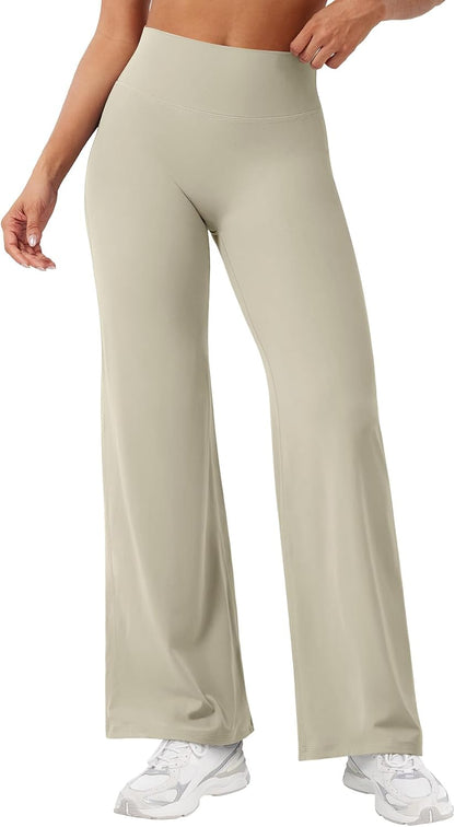 YEOREO Ease Workout Leggings Womens Straight Leggings Eddiy Gym Yoga Pants | 29"/31.5"/33"/35",No Front Seam,High Waist,Buttery,Booty Lifting,Wide Leg