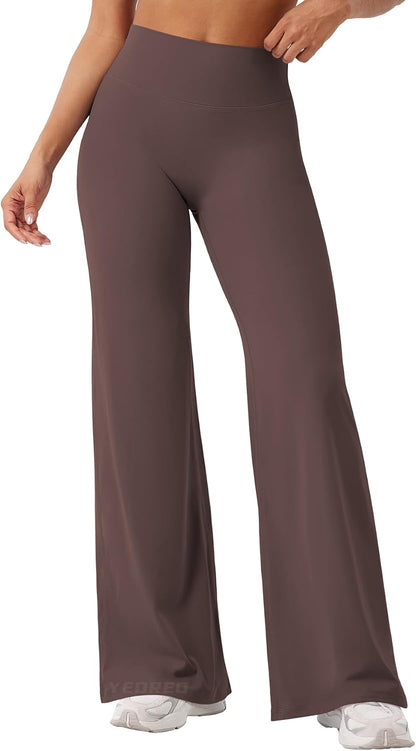 YEOREO Ease Workout Leggings Womens Straight Leggings Eddiy Gym Yoga Pants | 29"/31.5"/33"/35",No Front Seam,High Waist,Buttery,Booty Lifting,Wide Leg