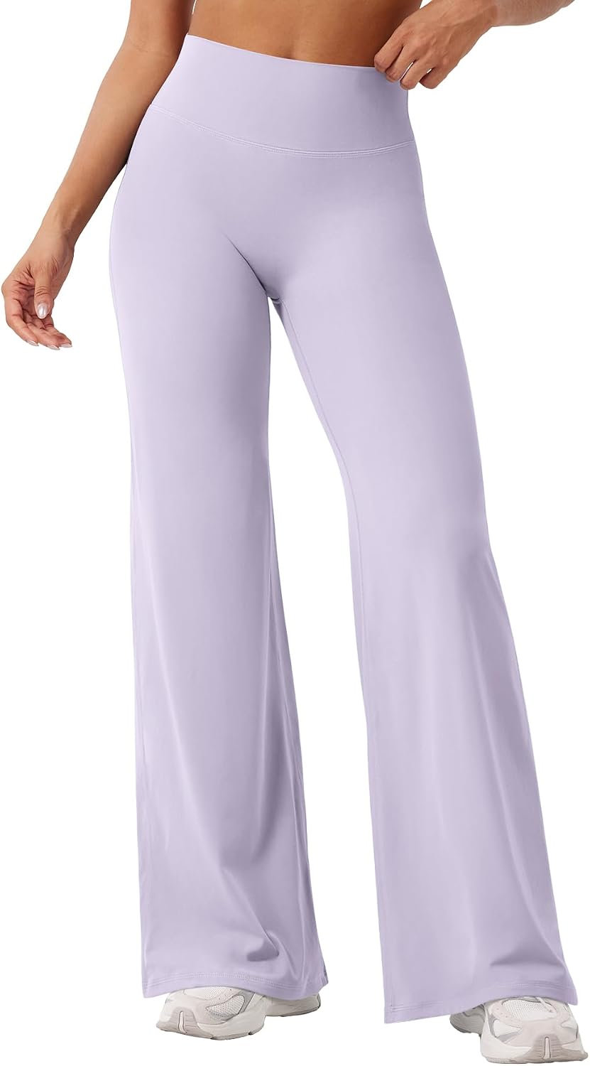 YEOREO Ease Workout Leggings Womens Straight Leggings Eddiy Gym Yoga Pants | 29"/31.5"/33"/35",No Front Seam,High Waist,Buttery,Booty Lifting,Wide Leg