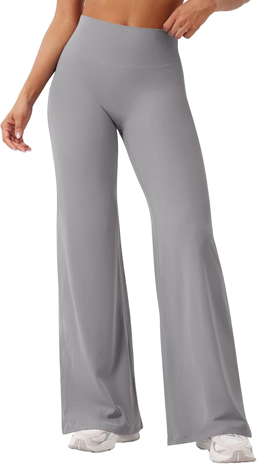 YEOREO Ease Workout Leggings Womens Straight Leggings Eddiy Gym Yoga Pants | 29"/31.5"/33"/35",No Front Seam,High Waist,Buttery,Booty Lifting,Wide Leg