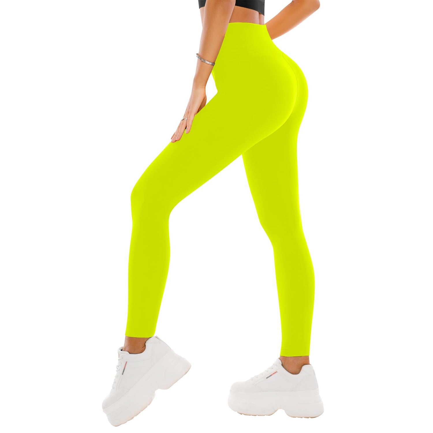 SINOPHANT High Waisted Leggings for Women - Full Length Capri Buttery Soft Yoga Pants for Workout Athletic