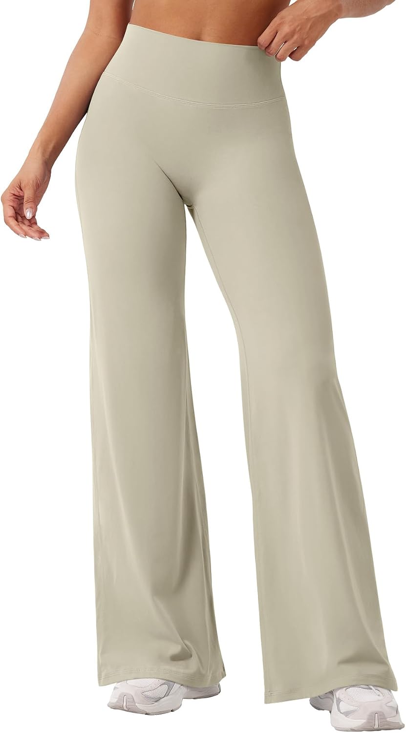 YEOREO Ease Workout Leggings Womens Straight Leggings Eddiy Gym Yoga Pants | 29"/31.5"/33"/35",No Front Seam,High Waist,Buttery,Booty Lifting,Wide Leg