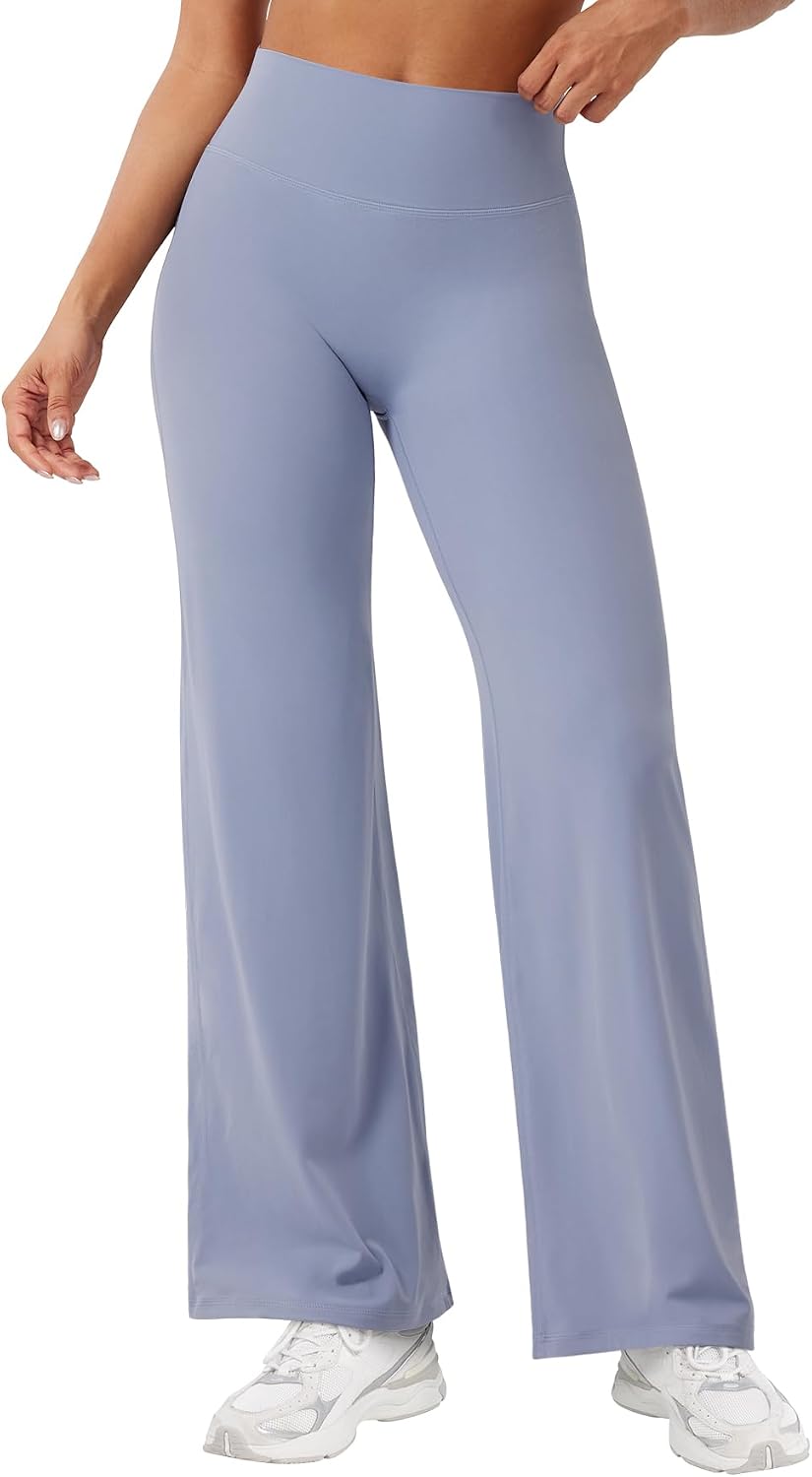 YEOREO Ease Workout Leggings Womens Straight Leggings Eddiy Gym Yoga Pants | 29"/31.5"/33"/35",No Front Seam,High Waist,Buttery,Booty Lifting,Wide Leg