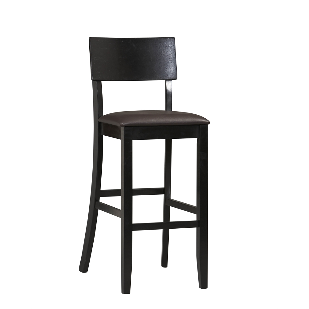 Contemporary Torino 30-inch bar stool by Start2Finish with a sleek metal frame and cushioned seat, ideal for modern kitchen or bar area.