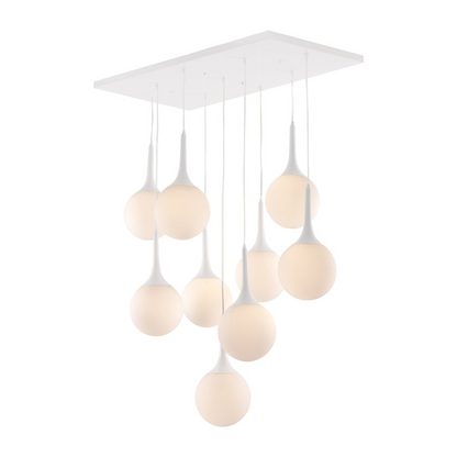 White Epsilon ceiling lamp by Start2Finish, modern lighting fixture with a sleek, circular design for contemporary interiors.