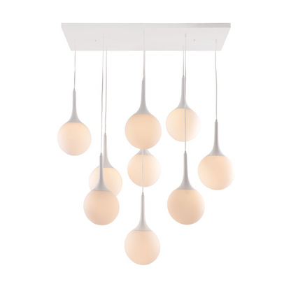 Start2Finish Epsilon Ceiling Lamp in white, modern lighting fixture with a sleek, minimalist design for ceiling illumination.