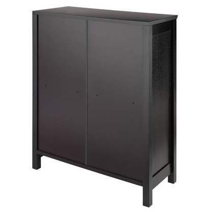 Start2Finish 3-tier terrace storage shelf in espresso with three open shelves, ideal for organizing small space areas.