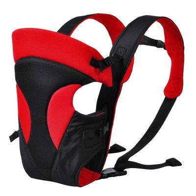 Maroon Asteria adjustable shoulder strap for baby carrier, showing padded straps and secure attachment points.