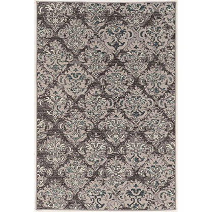 Vintage Clara Grey and Blue 8x10 rug by Start2Finish featuring intricate patterns and a classic design in grey and blue tones.