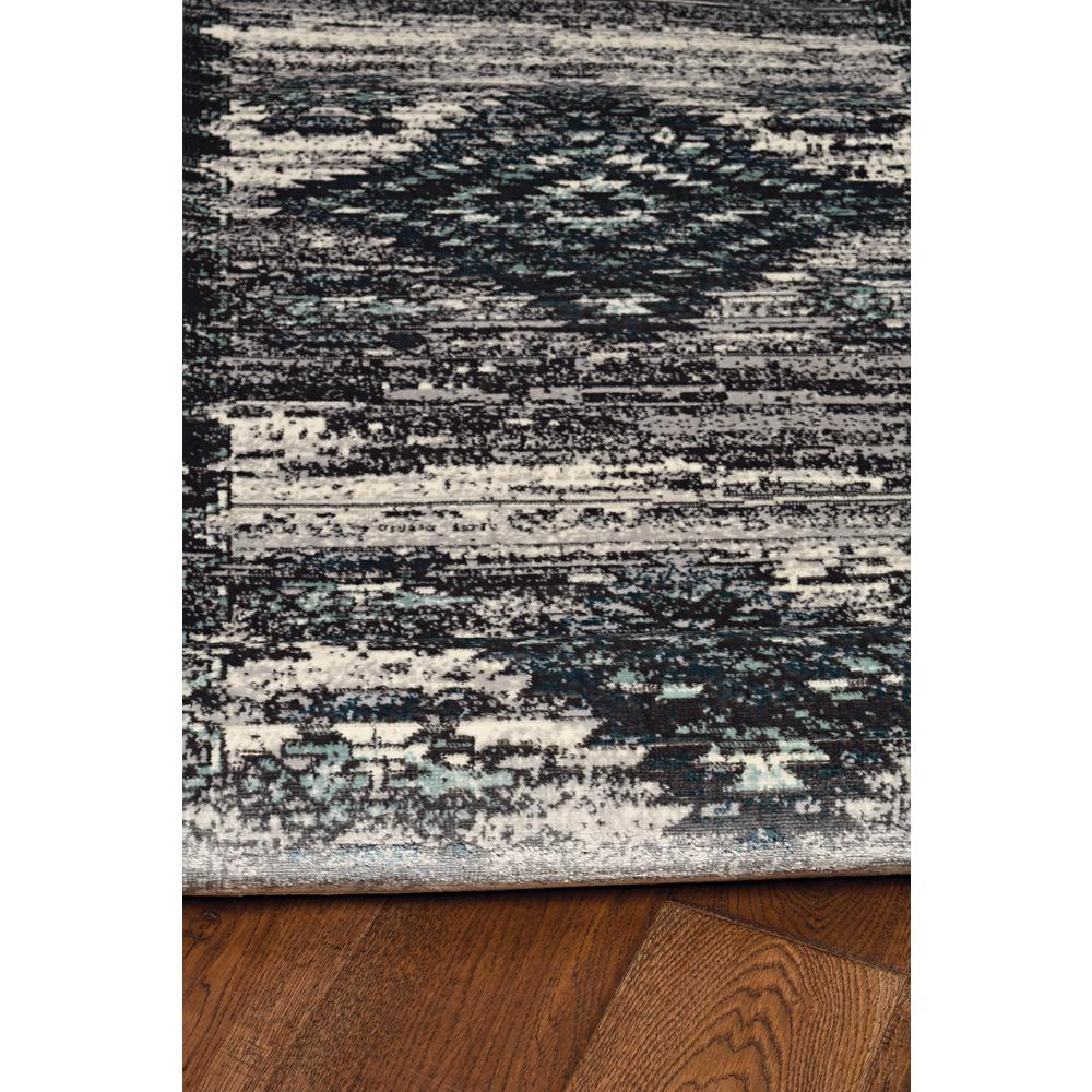 Vintage Aztek grey and charcoal rug with 8x10 size, featuring intricate patterns and a soft, textured surface by Start2Finish.
