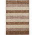Start2Finish Evolution DamaskStripe beige and brown 5x7.6 rug with intricate damask and stripe pattern on soft woven fabric.