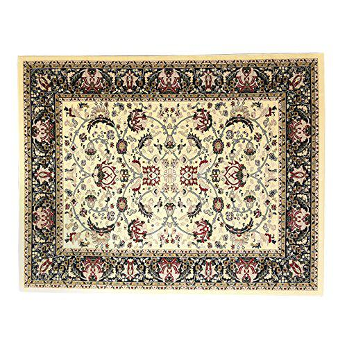 Start2Finish Persian Treasures Nain Cream 8x10 rug featuring intricate floral patterns and a soft, luxurious texture.