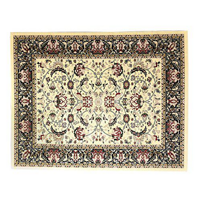 Start2Finish Persian Treasures Nain Cream 8x10 rug featuring intricate floral patterns and a soft, luxurious texture.