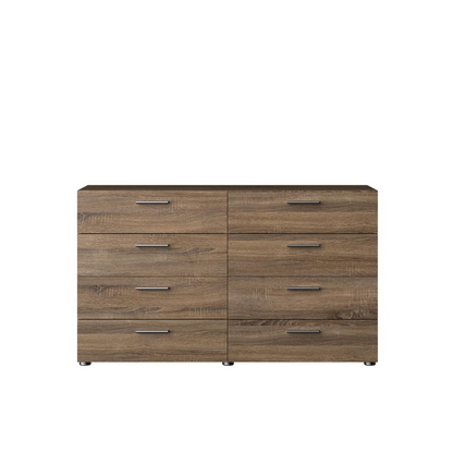 Austin 8-drawer double dresser in Truffle Oak finish by Start2Finish, showing sleek wood grain and spacious storage drawers.