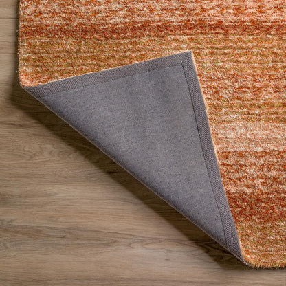Start2Finish Joplin JP1 Sunset 8x10 Rug with vibrant sunset colors and intricate pattern on soft woven fabric.