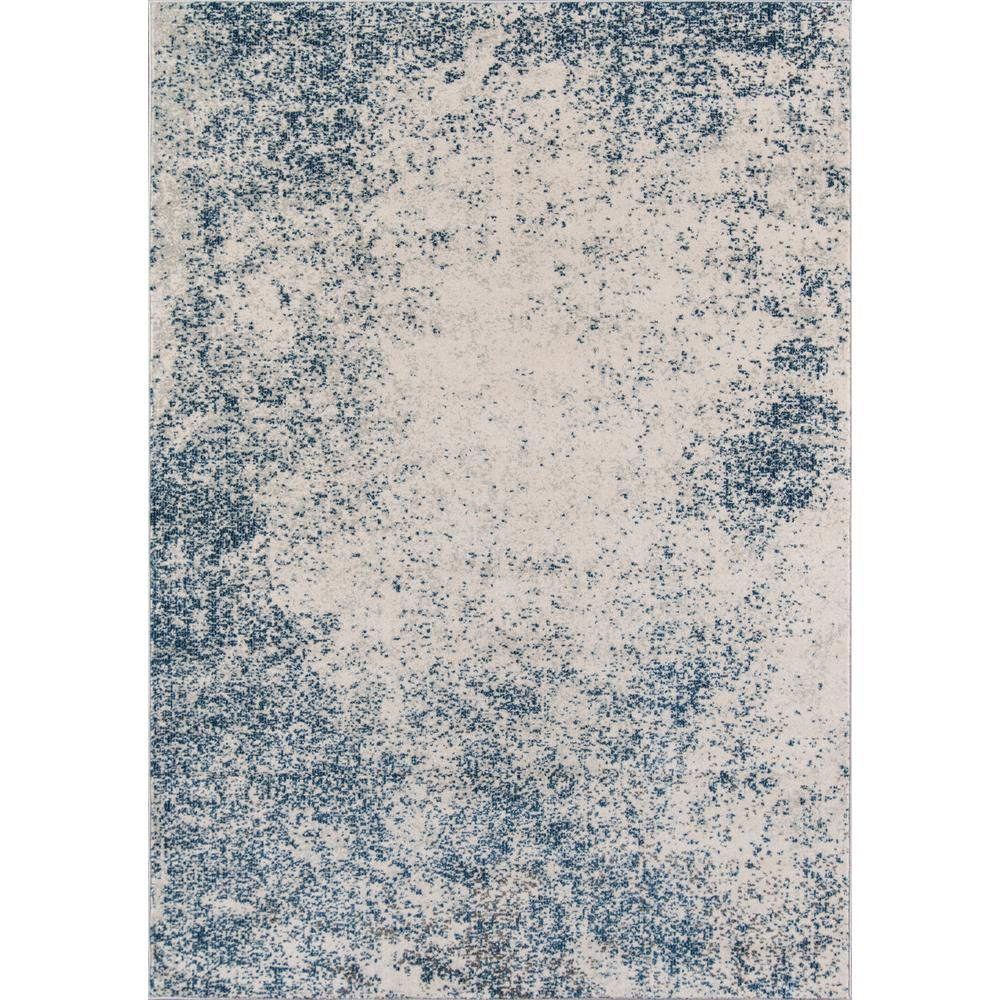 Start2Finish blue transitional rectangle area rug, 5&