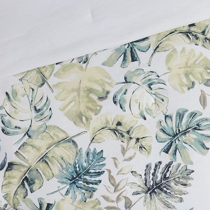 Cotton printed 6-piece comforter set by Start2Finish featuring colorful floral patterns on bedding fabric.