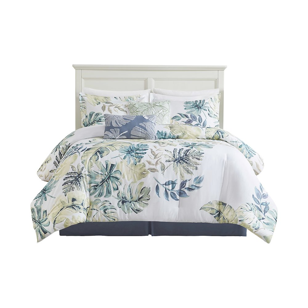 Cotton printed 6-piece comforter set by Start2Finish with colorful floral patterns on soft bedding fabric.