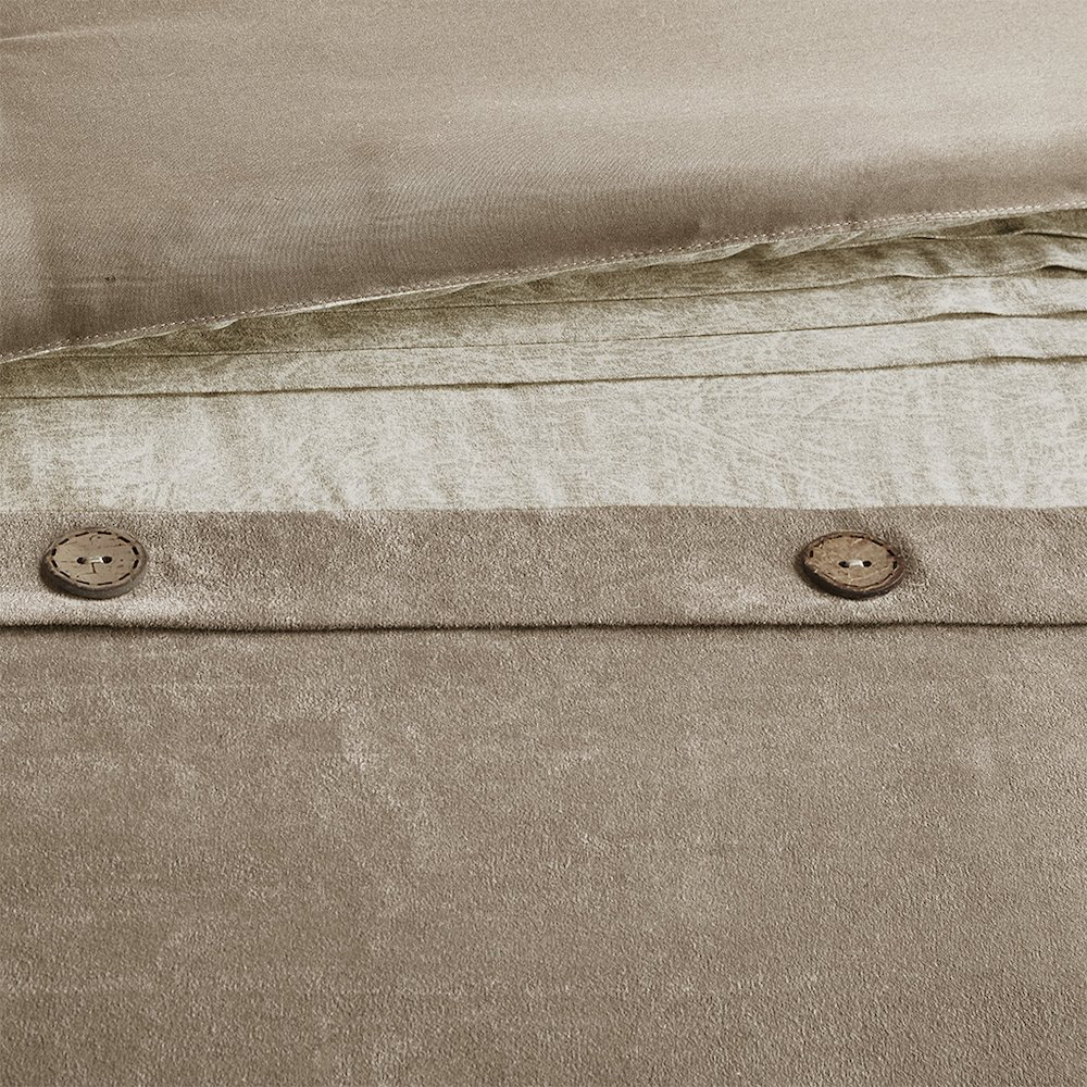 Start2Finish 7-piece faux suede comforter bedding set with matching pillow shams in a soft, plush design.