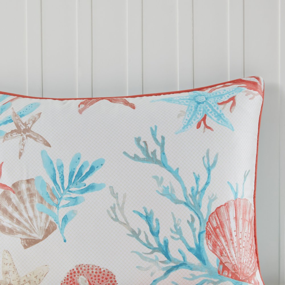 Start2Finish 7-piece cotton sateen comforter bedding set with soft, smooth fabric and matching pillow shams in a stylish design.